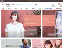 Tablet Screenshot of cyrillus.com