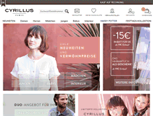 Tablet Screenshot of cyrillus.de